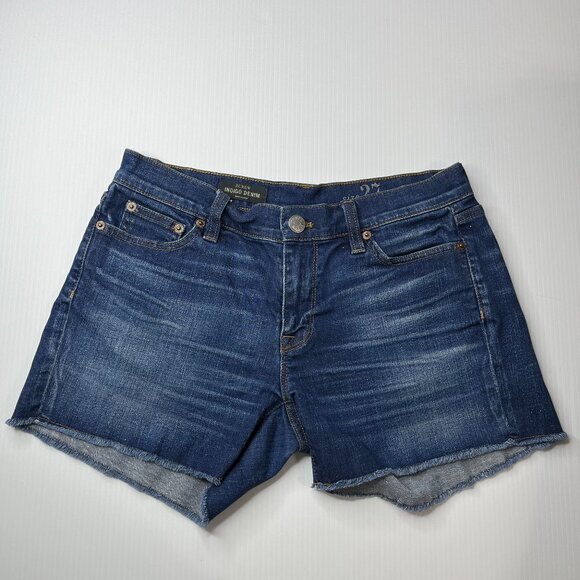 J. Crew Pants - J. Crew Shorts Womens Size 27 Indigo Denim Stretch Blue Summer Casual Beach